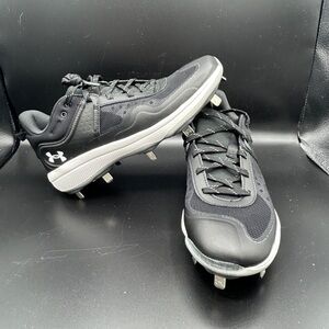 Under Armour Womens Glyde MT Softball Black Cleats Metal - 3024328-001